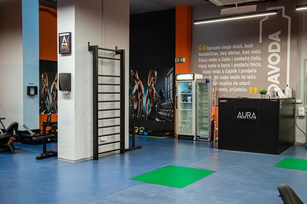 Recepcija Aura Fitness Centra